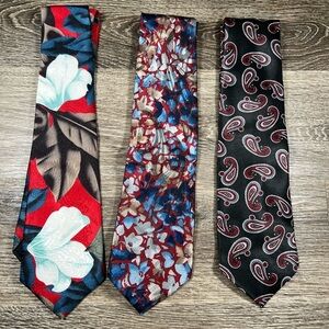 3 Men's Neckties - multiple brands